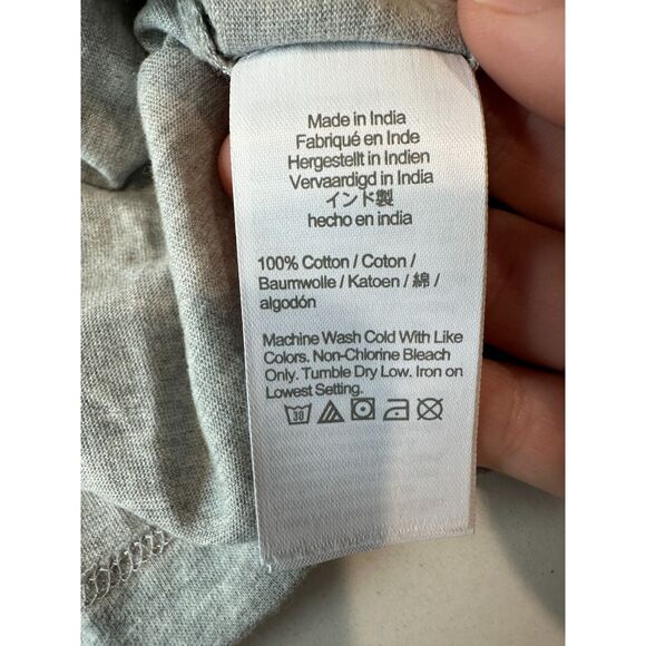 NWT J. Crew Factory Washed 100% Cotton Gray Short Sleeve T-Shirt Size - Picture 6 of 7